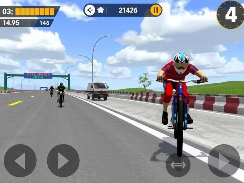 Unity Cycling India Game Screenshot